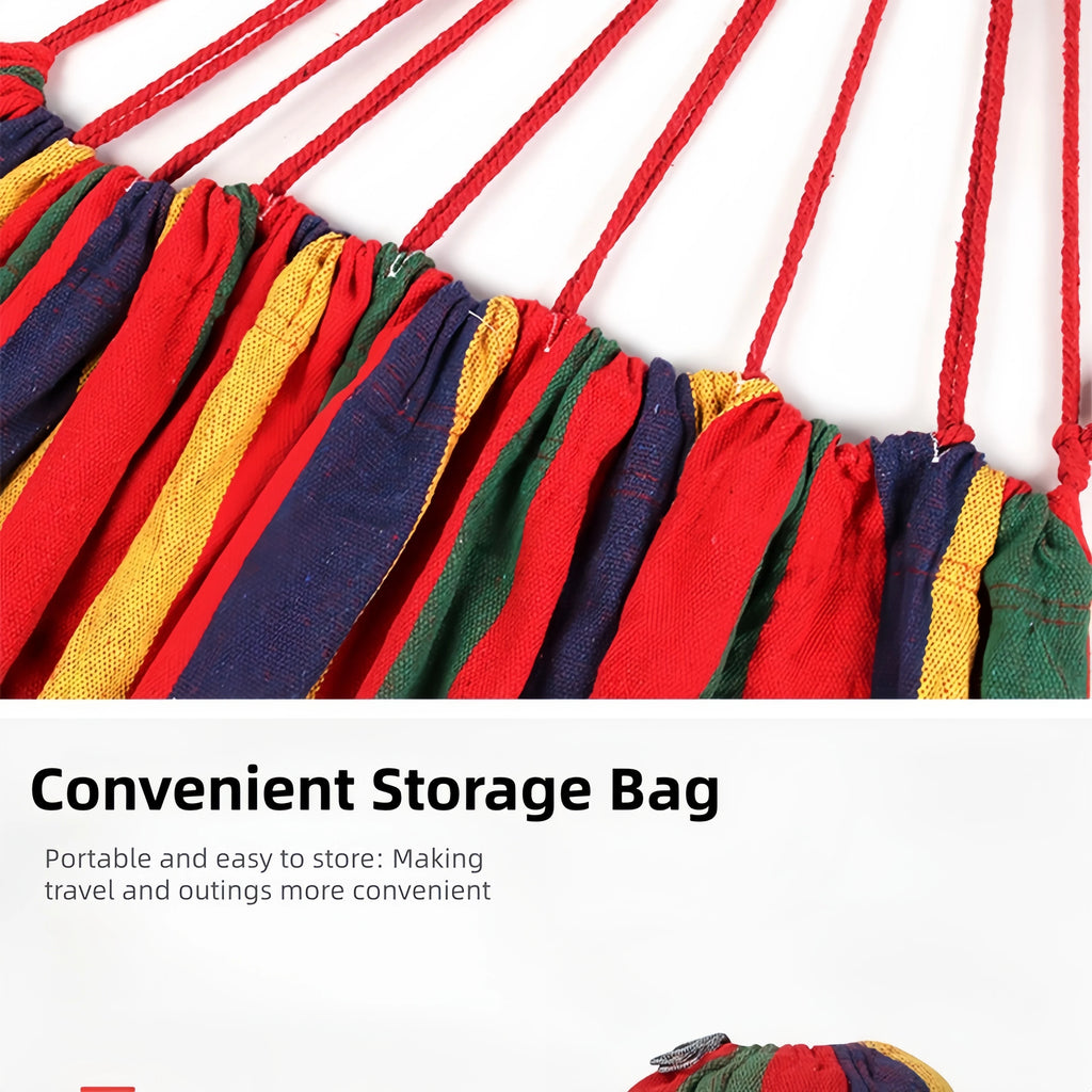 Adult Outdoor Swing, Thick Canvas Camping Hammock, Easy to Carry and Store, Making Your Outdoor Activities More Comfortable