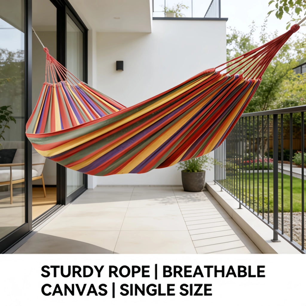 Adult Outdoor Swing, Thick Canvas Camping Hammock, Easy to Carry and Store, Making Your Outdoor Activities More Comfortable